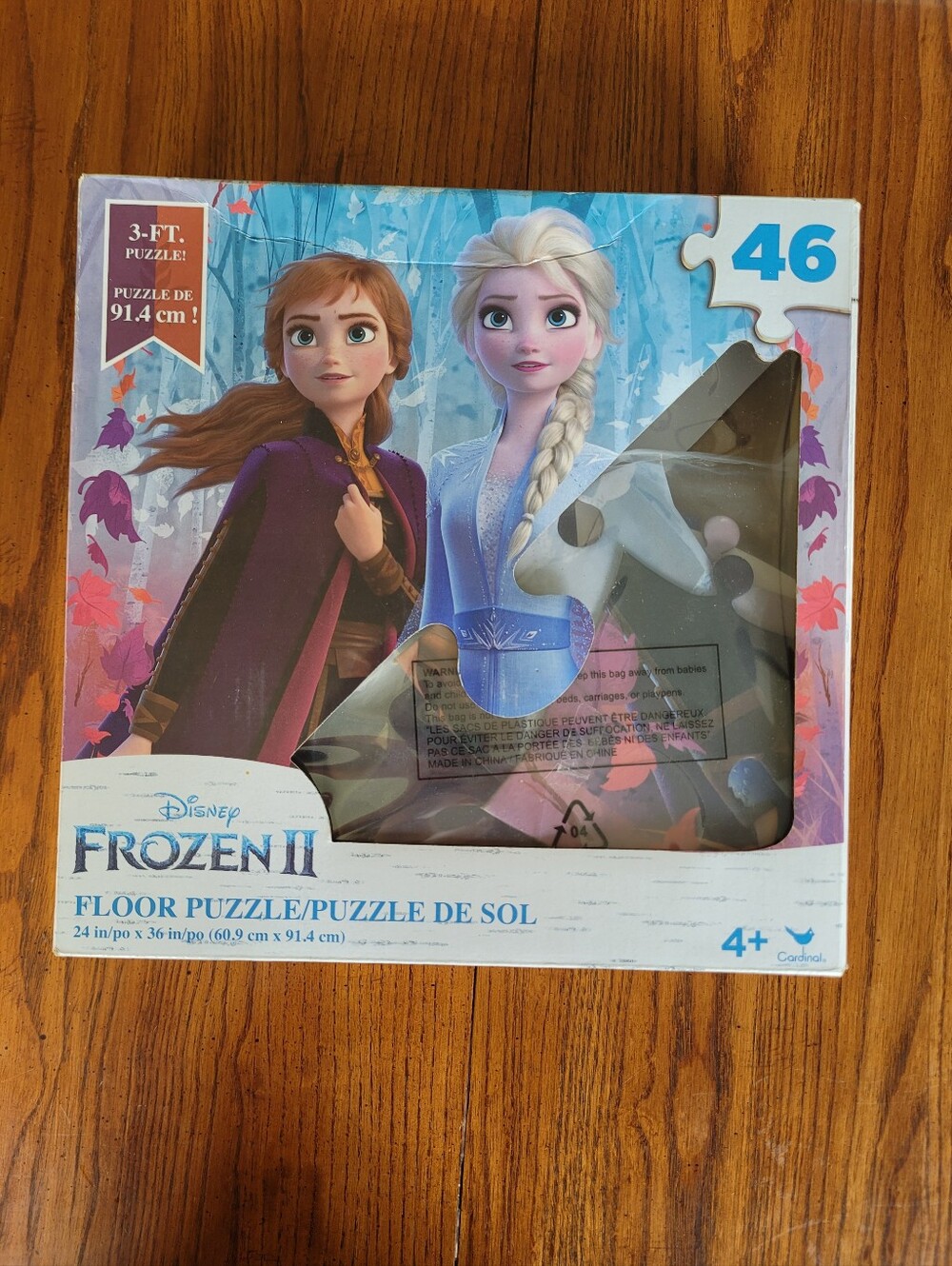 Disney Frozen II Floor Puzzle Featuring Anna & Elsa 46 Piece
